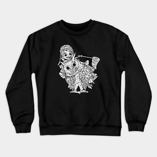 Little Hunters - Inktober 19-28 Crewneck Sweatshirt by DVerissimo